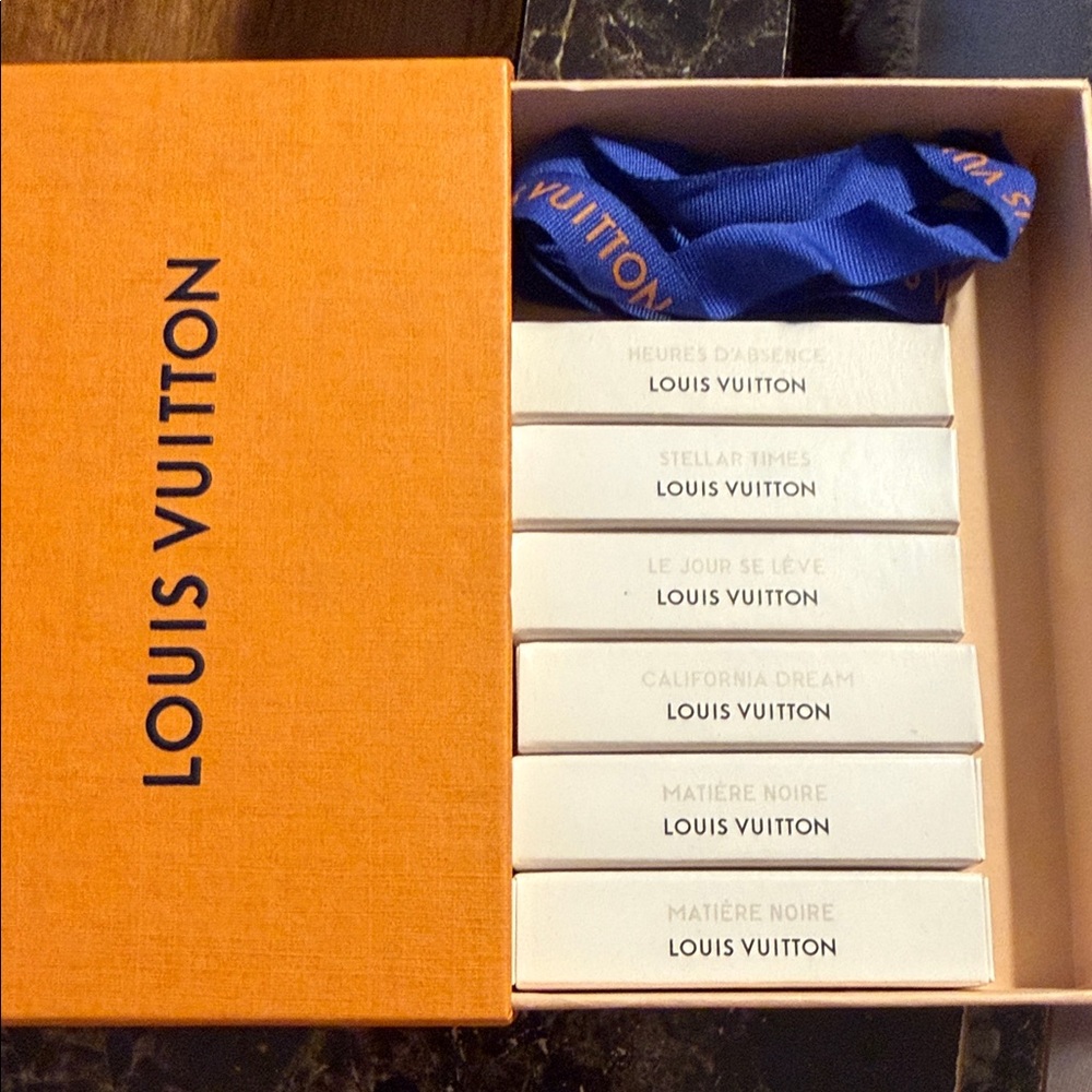 Louis Vuitton Perfume Samples Eau de Parfum 2ml 0.06 Fl in Orange Box